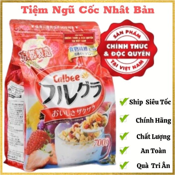 [Siêu Sale] Ngũ cốc Callbee 700g date[11/2021], Chính hãng Nhật Bản, ngũ cốc hoa quả sấy khô, ngũ cốc dinh dưỡng, ngũ cốc sữa chua, ngũ cốc tăng cân, giảm cân cho người gầy