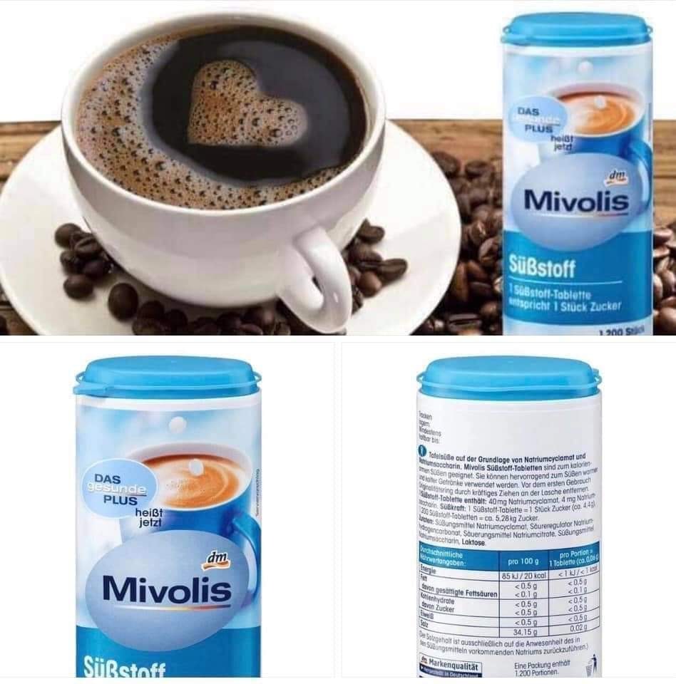 Đường ăn kiêng Mivolis 1200 viên Đức