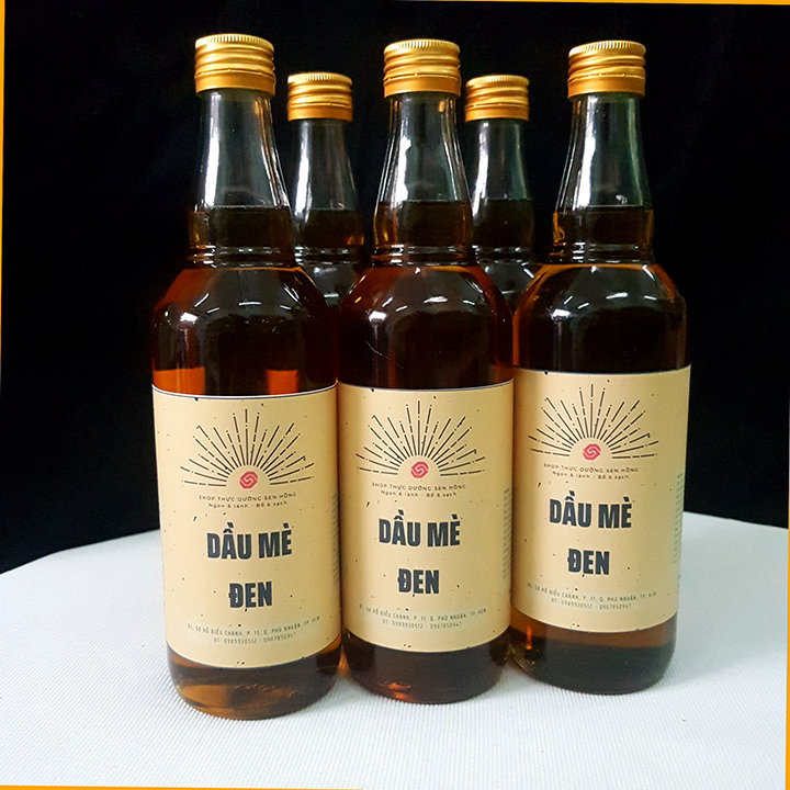 Dầu mè rang nguyên chất (500ml) - Thực dưỡng Sen Hồng