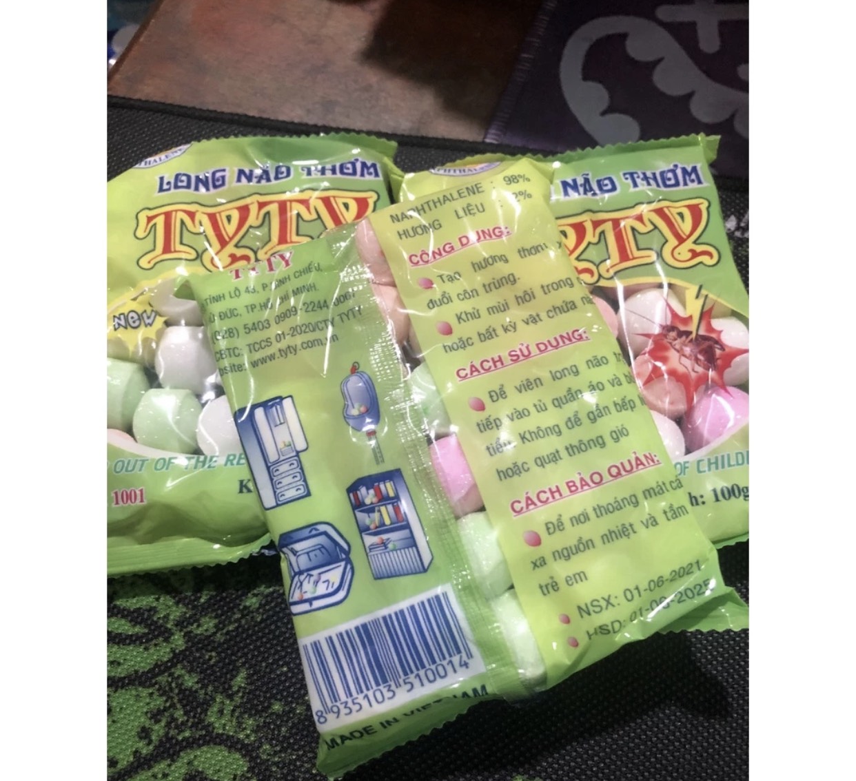 Gói 100g Băng Phiến TyTy Diệt Gián