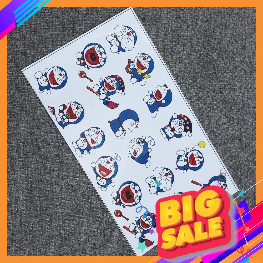 Bộ tem logo, tem giấy hình Doraemon mẫu mã đa dạng nhiều màu