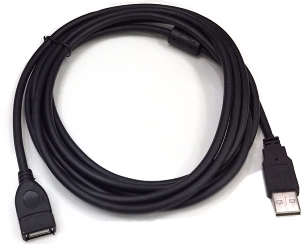 Dây cáp nối dài USB, 3m đen chống nhiễu