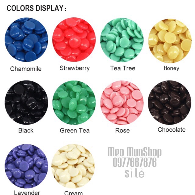 Combo Sỉ 10 Gói Sáp Wax Lông Hard Wax Beans (300g 1 gói)