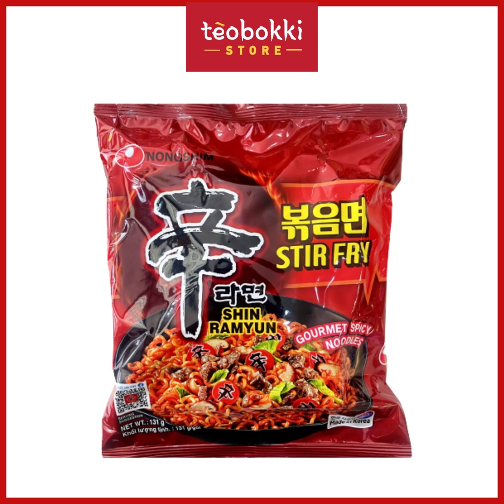 Mì Shin Ramyun Nongshim (mì xào khô/mì nước) 120g, 131g