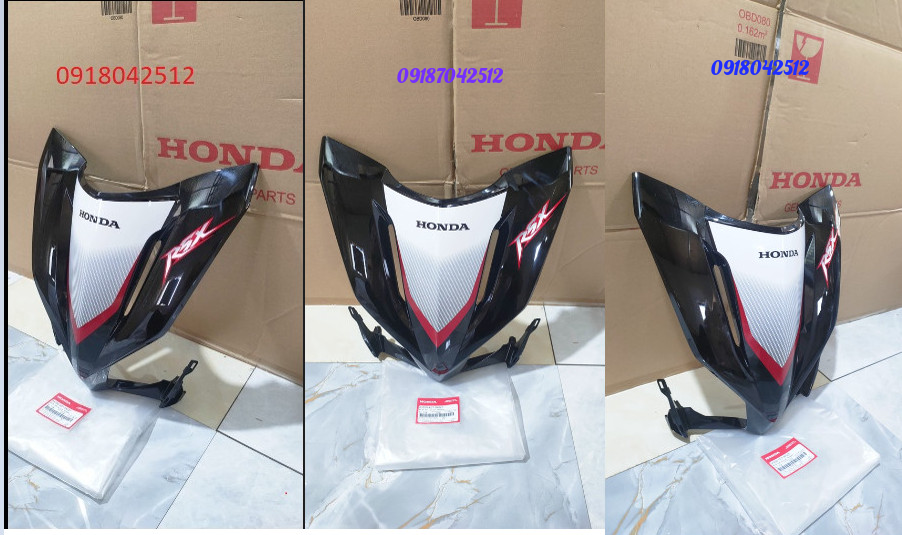 Ốp mặt nạ trước wave rsx 110 2012 màu đen