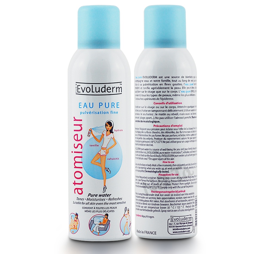 [ Nika Shop] XỊT KHOÁNG CẤP ẨM, LÀM DỊU DA EVOLUDERM PHÁP