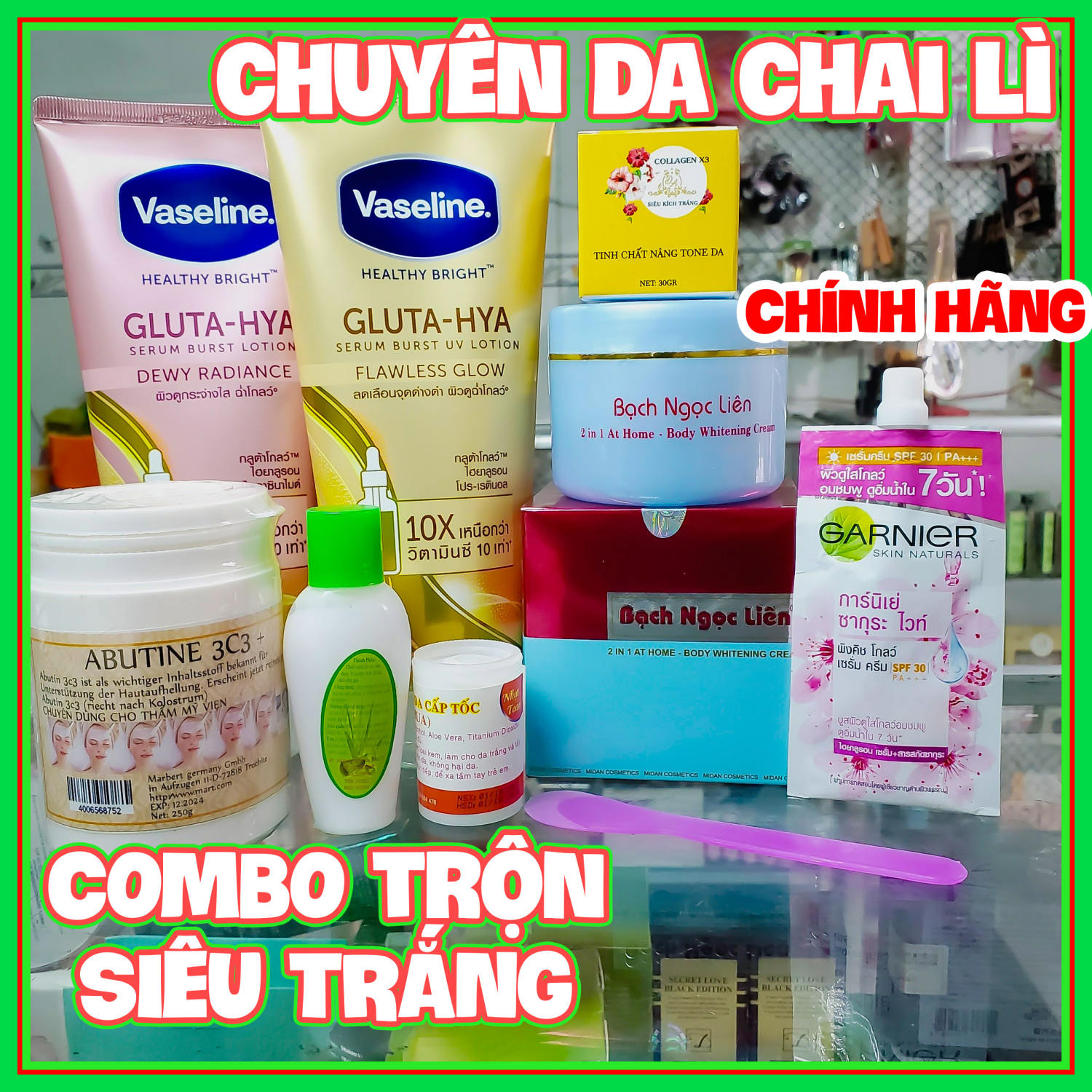 Công thức Kem trộn trắng Body Vaseline 10x + 3C3 kích trắng siêu thấm không rít trắng nhanh sau 5 ngày