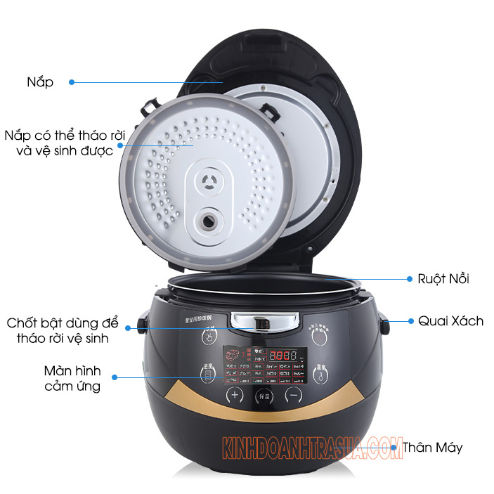 Nồi Nấu Trân Châu Tự Động 5L  [BH 1 Năm]