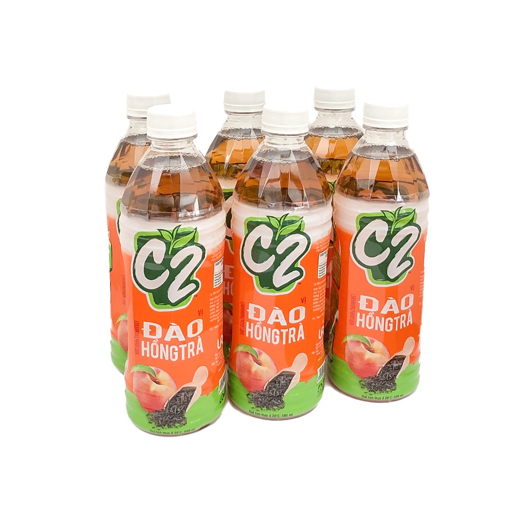 Lốc 6 chai C2 đào 455ml