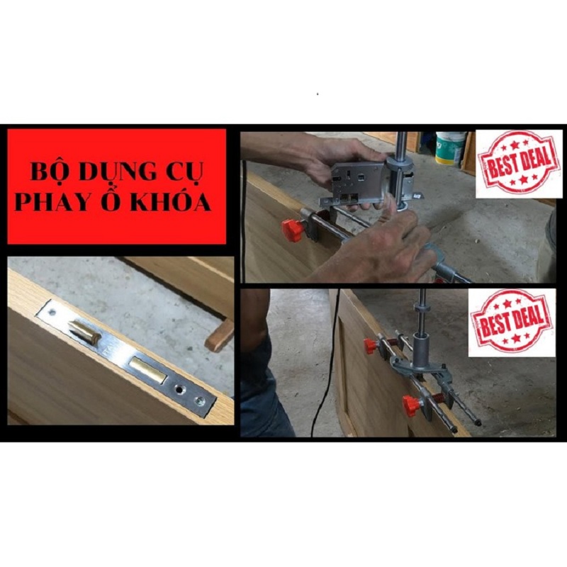 Bộ Dụng Cụ Phay Lỗ Khoá Cửa