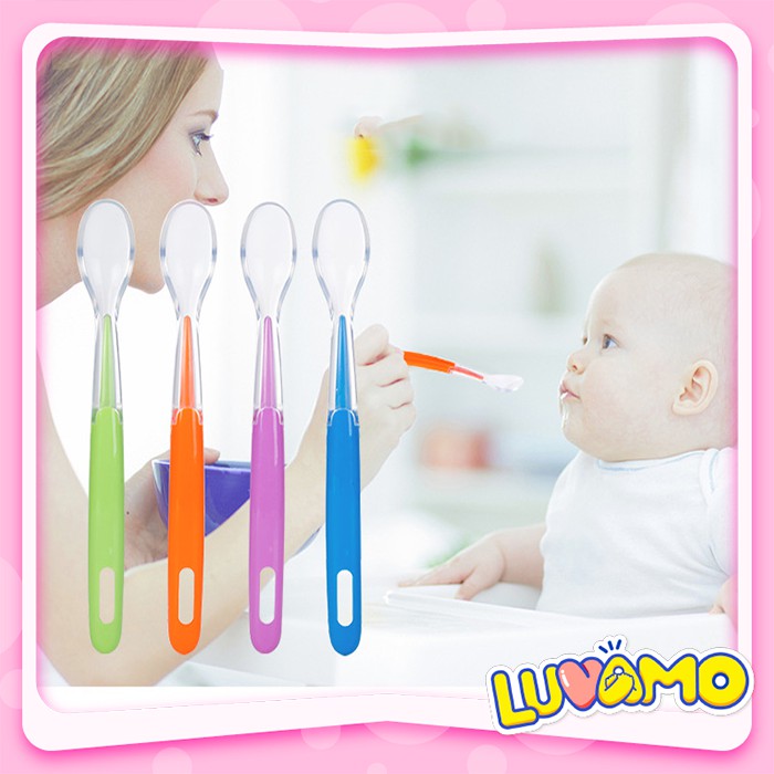 Thìa silicone sâu lòng cho bé ăn dặm ( loại sâu lòng, không BPA )