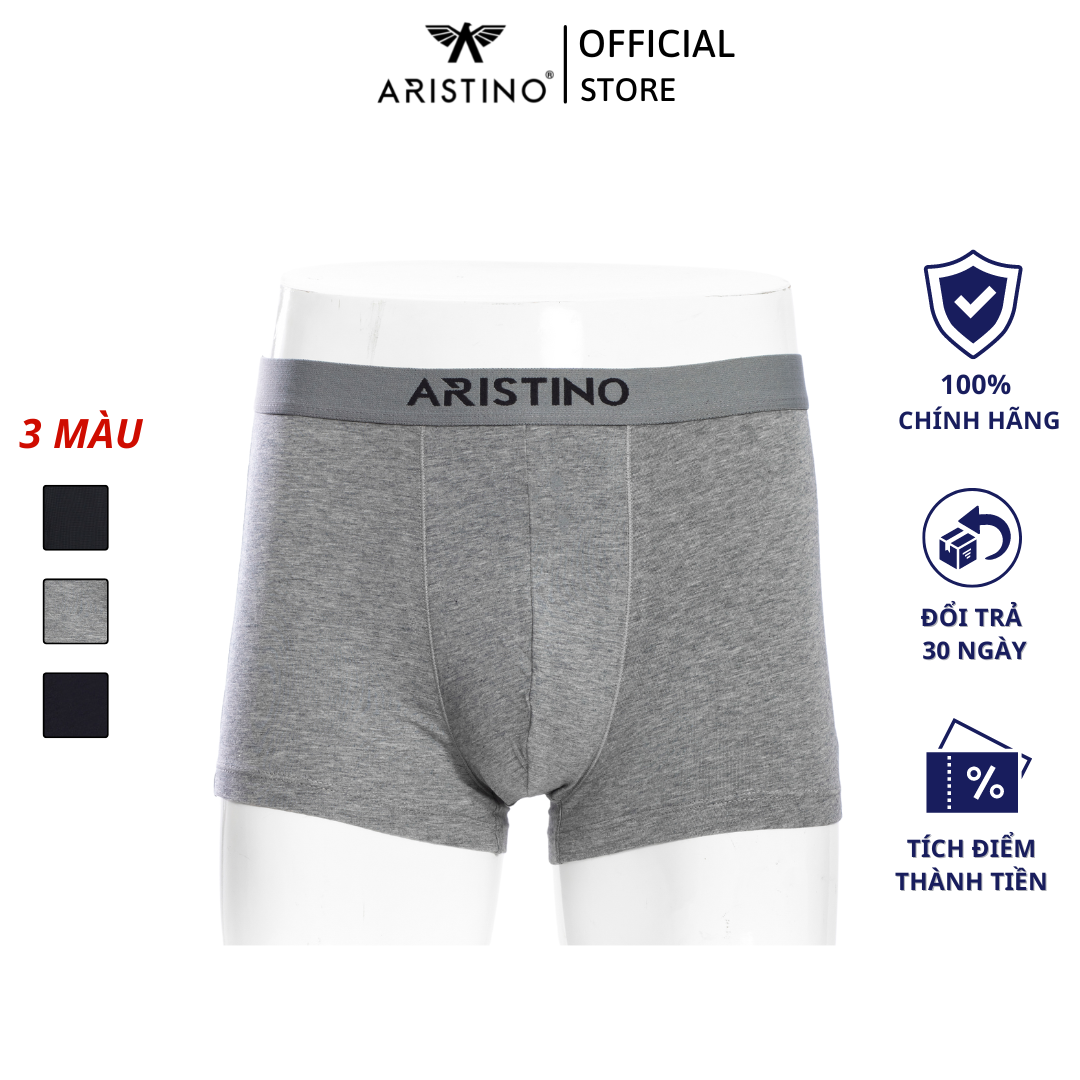 Quần sịp đùi nam ARISTINO dáng boxer vải cotton thun lạnh Aristino co giãn