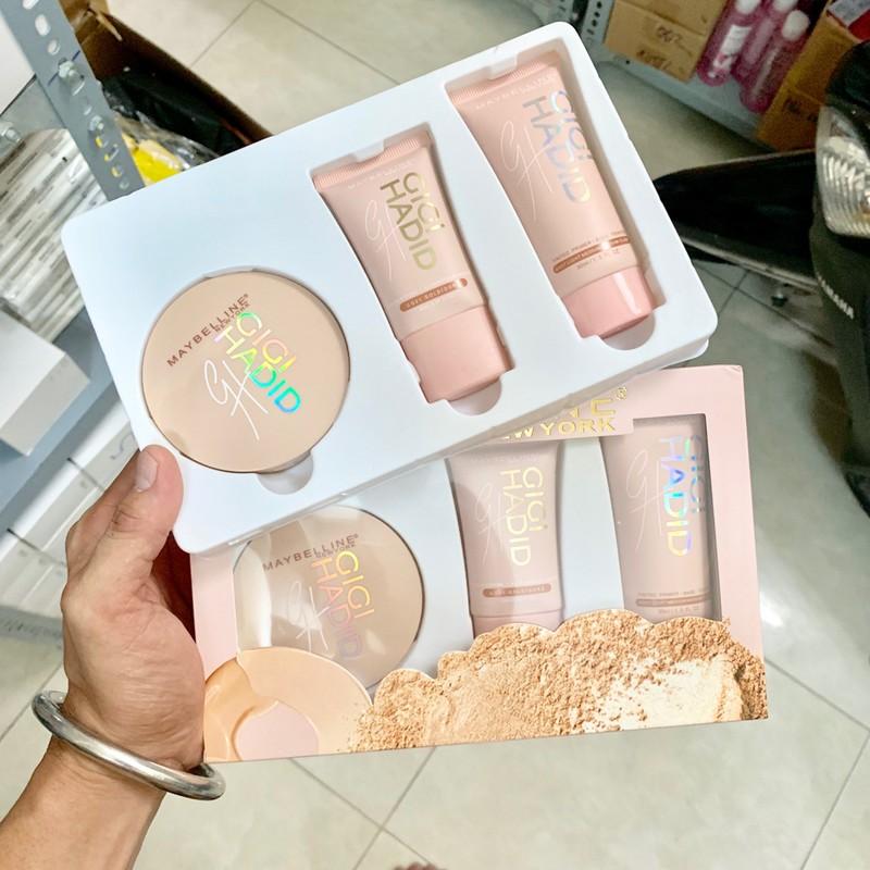 [HCM]Bộ trang điểm Maybelline Mỹ 3 món hồng