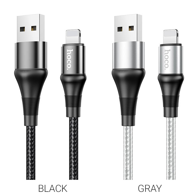 Cáp sạc 2.4A HOCO X50 chân Lightning / Type C