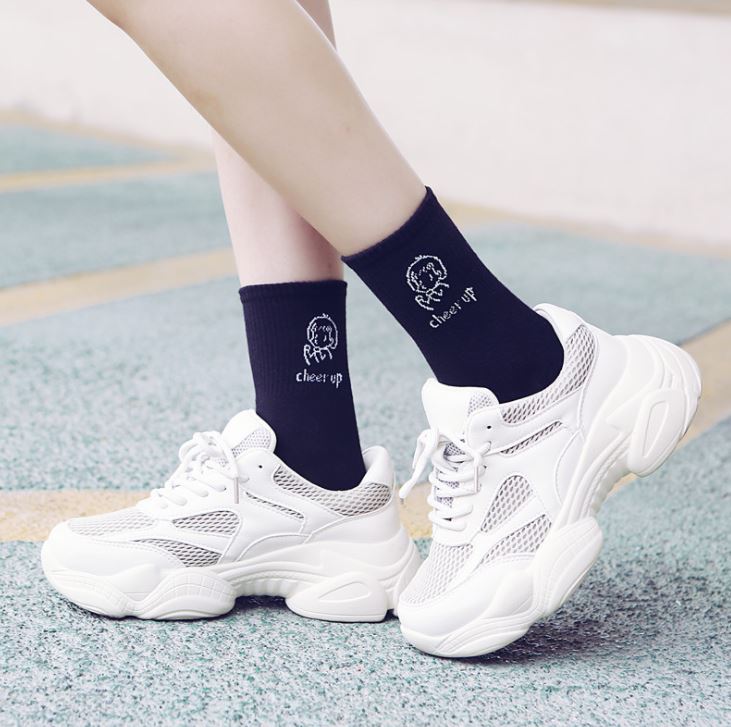 Set 7 Đôi Tất Vớ Nữ Cao Cổ Mix Hình cá tính