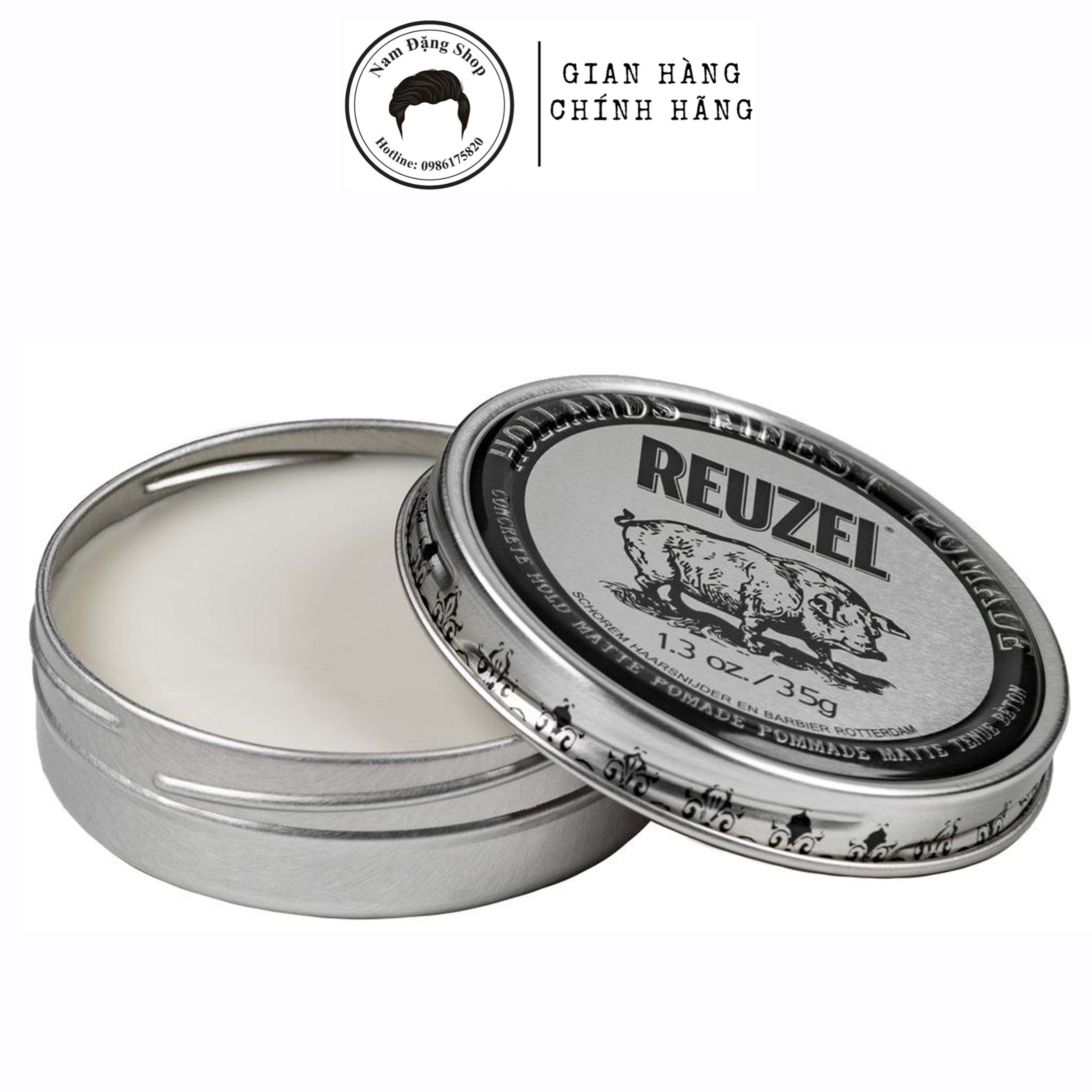 Sáp vuốt tóc Reuzel Concrete Hold Matte Pomade