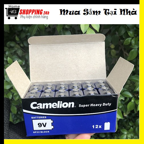 [HCM]Pin 9V Vuông Camelion Hộp 12 Viên