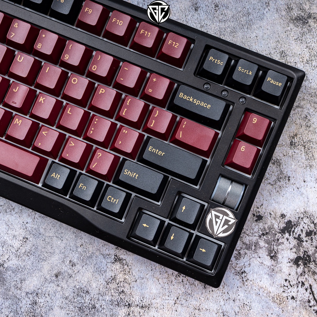 Keycap SAMURAI RED 162 nút nhựa ABS Doubleshot