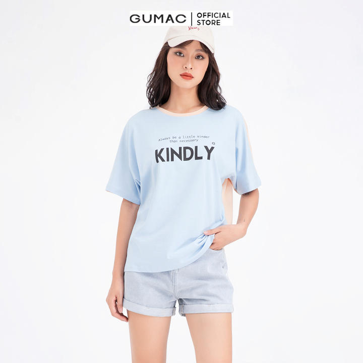 Áo tay dơi phối màu GUMAC AMB627 – Gumac >>> top1shop >>> lazada.vn