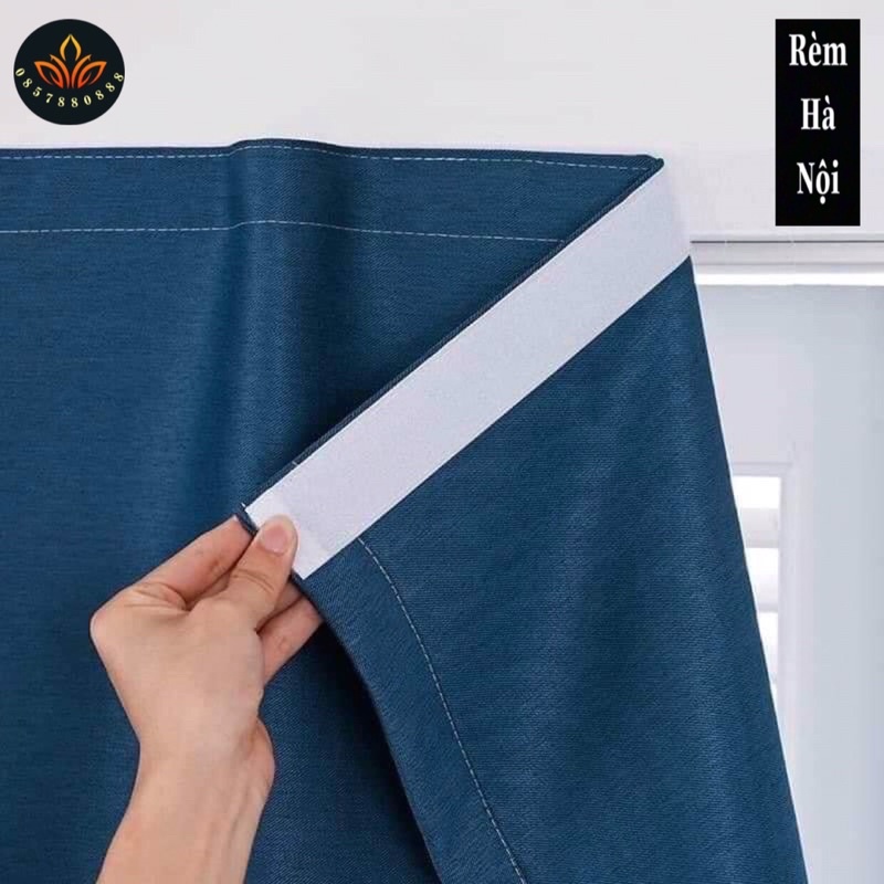 Rèm cửa dán tường ,rèm vải thô cản nắng 100%