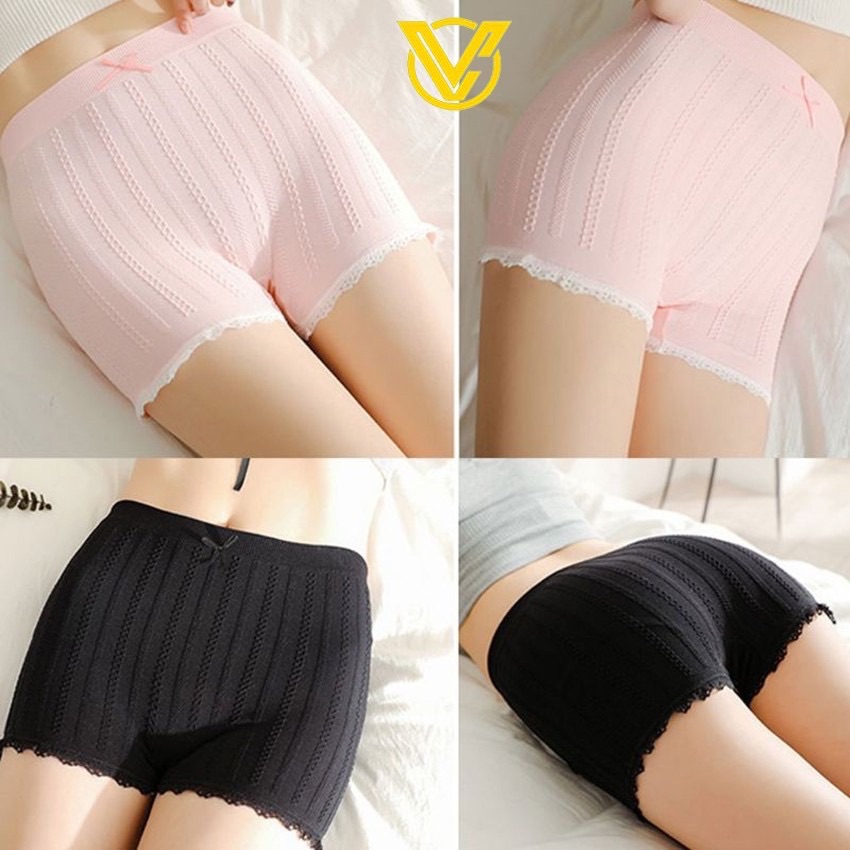 Quần mặc váy gân co giãn 4 chiều (túi zip)