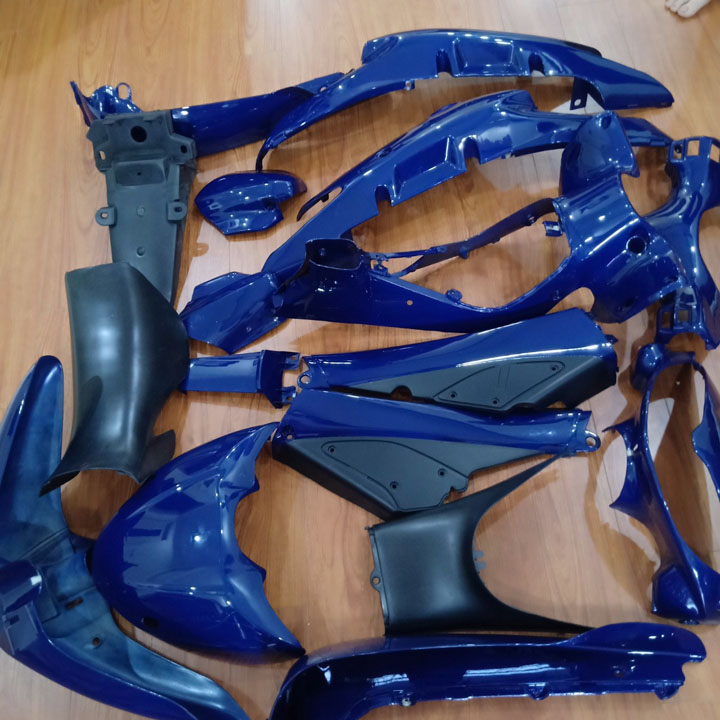 Bộ dàn áo xe FUTURE 1 màu XANH TÍM THAN - TẶNG KÈM BỘ TEM 3 LỚP , dàn nhựa xe máy future 1 , vỏ nhưa xe máy