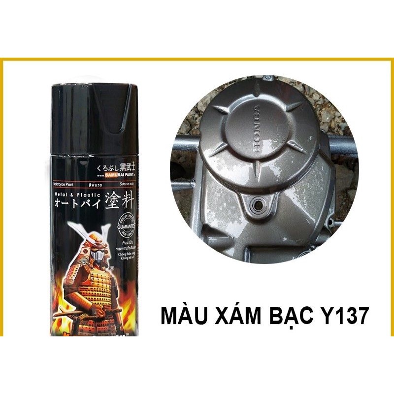 Sơn samurai màu xám bạc y137*