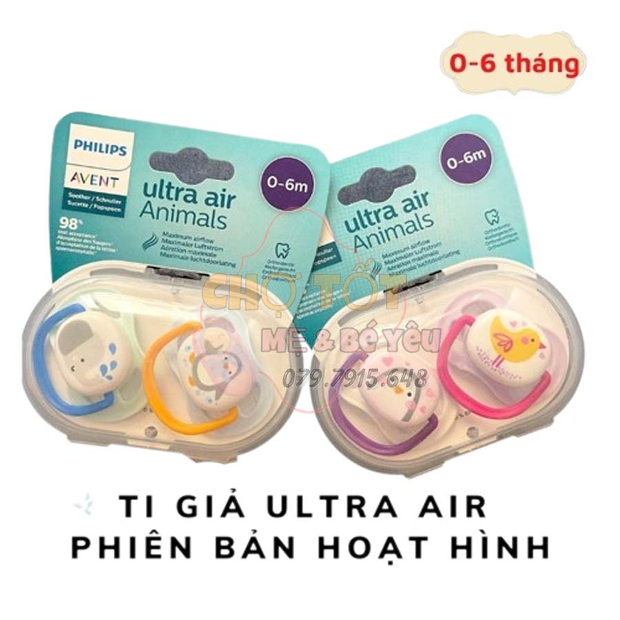 [HCM]Ty Ngậm Thông Khí Avent 6-18 Tháng - Bộ 2 Ty