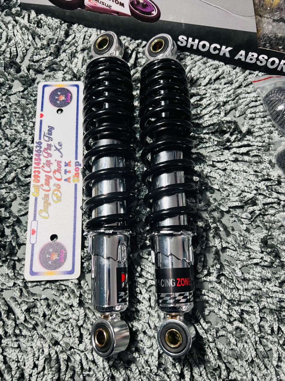 Phuộc sau TAKEGAWA dành cho xe Wave, dream/Future/Fuled Sirius jupiter 5 màu sắc nét