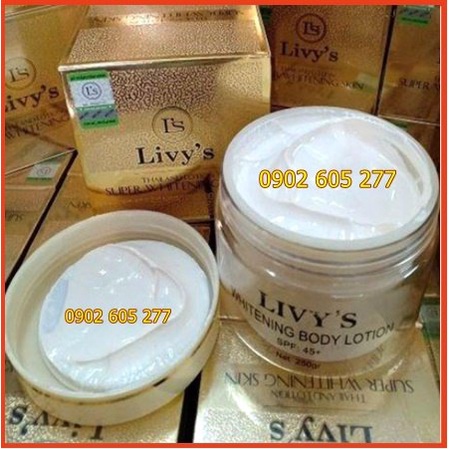 Kem Dưỡng Trắng Da Body Livy’s Thái Lan