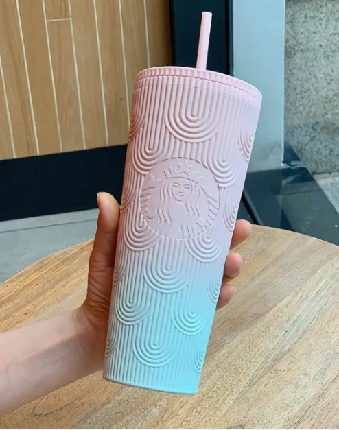 Ly Starbucks Gradient Hồng