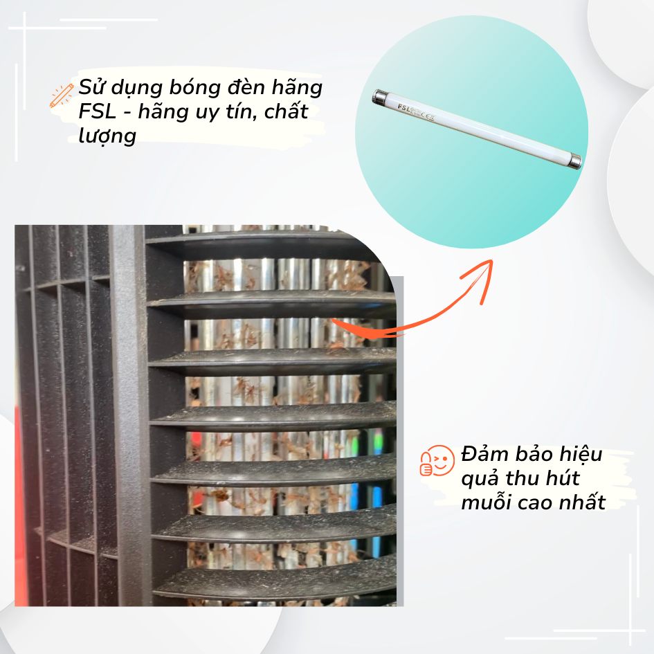 [HCM] Đèn bắt muỗi ruồi và các loại côn trùng Con Dơi model CN04