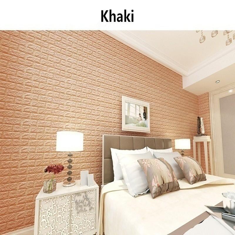 20 tấm xốp dán tường 3D giả gạch KT 70x77cm- độ dày 4mm (20 màu) - Hàng nhập khẩu cao cấp