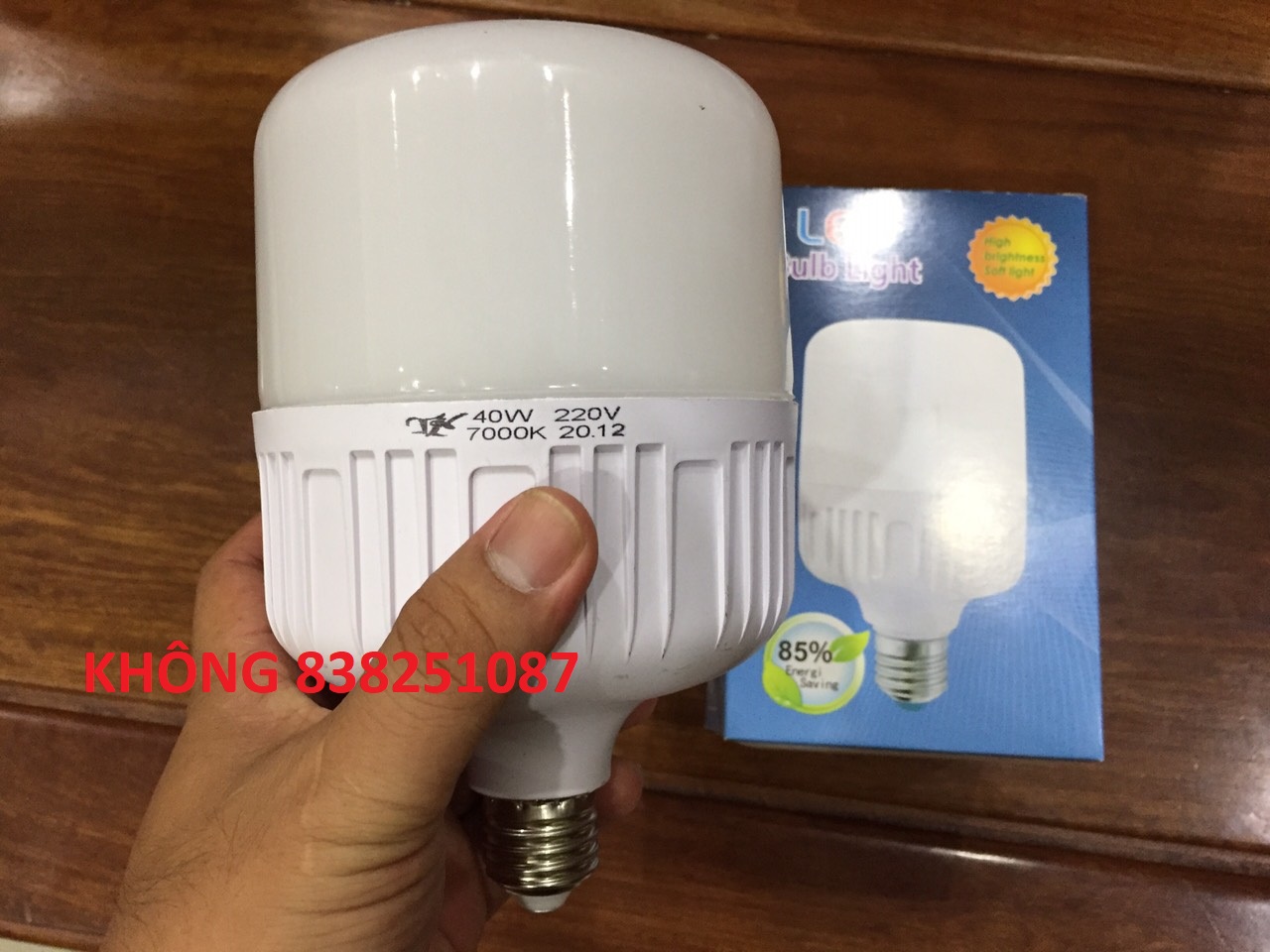Bộ 5 bóng đèn led 40w ánh sáng trắng - loại tốt