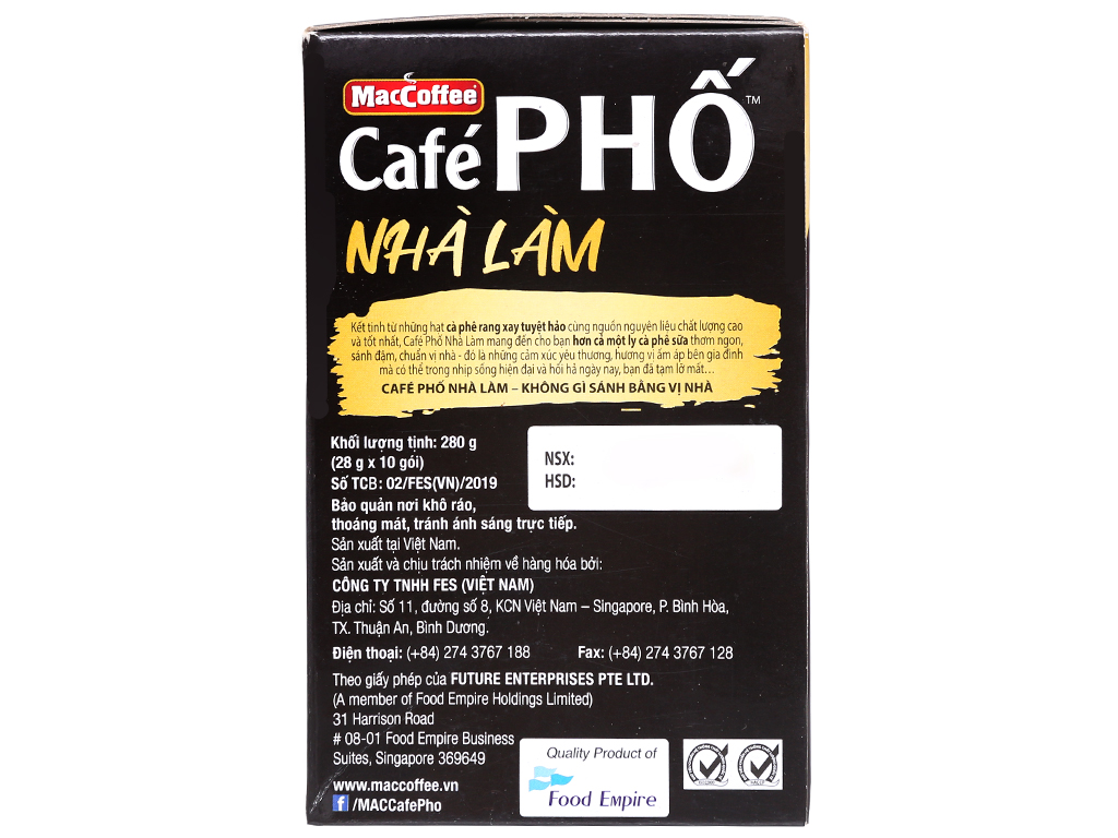 Cà Phê Phố Nhà Làm MacCoffee 28gx10