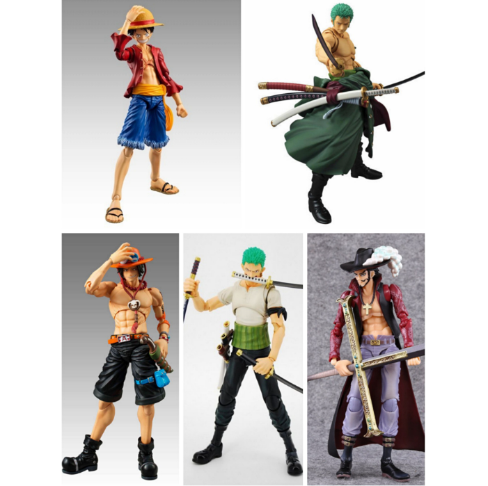 Mô hình khớp One piece Luffy Ace Zoro Mihawk