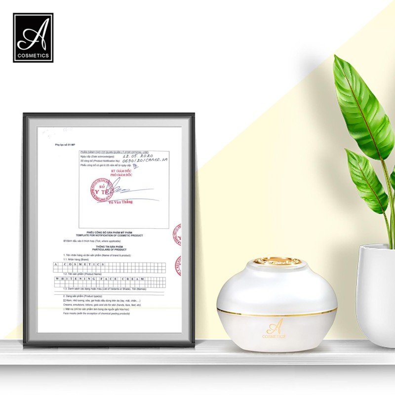 [CHÍNH HÃNG] Kem dưỡng trắng da face pháp a cosmetics 50g (hộp lớn)