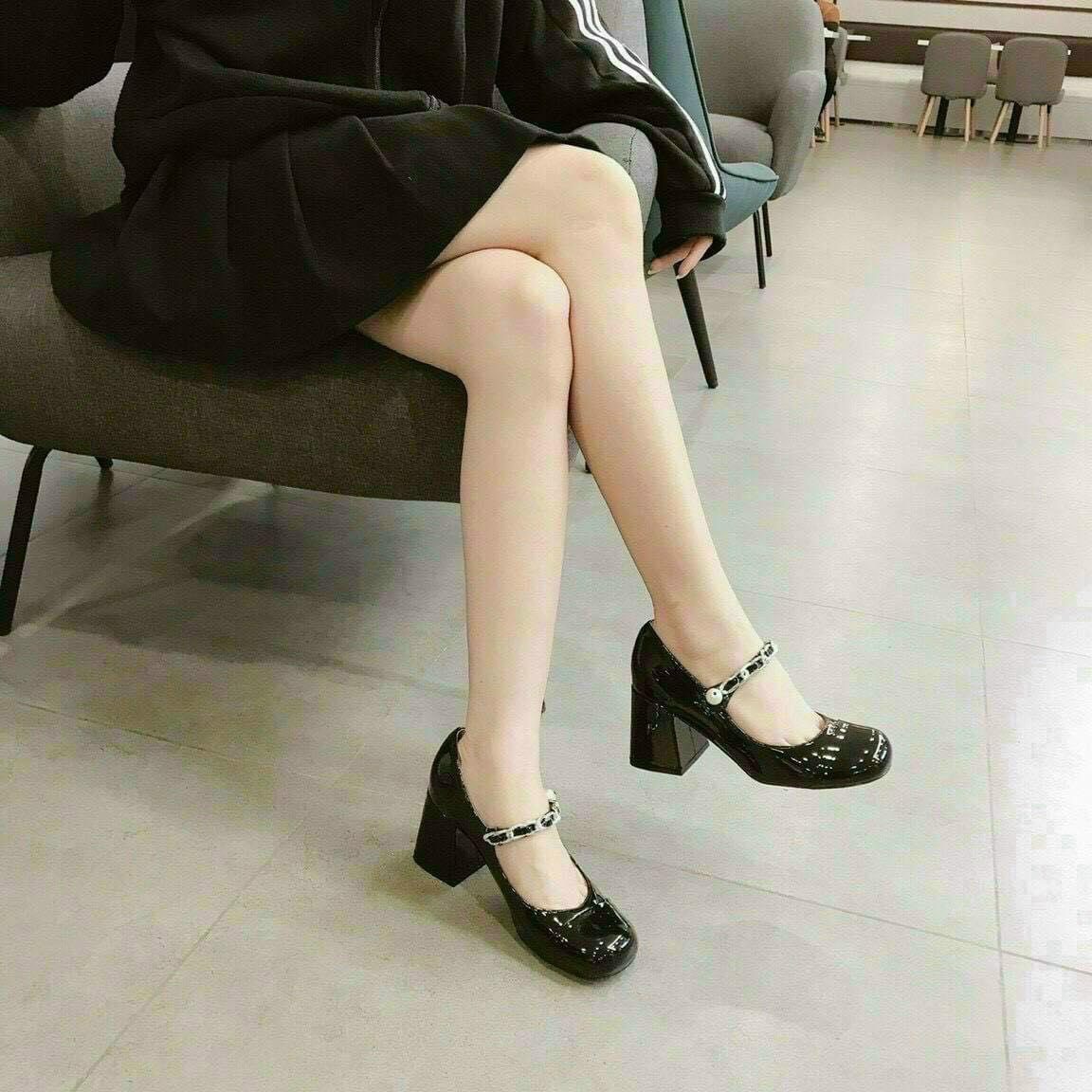 giày quai ngọc 7 phân hót hít