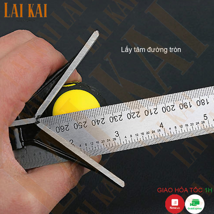 Thước ke góc vuông đa năng 30cm