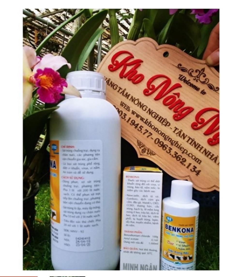 Khử trùng, diệt khuẩn, nấm mốc Benkona (loại 100ml)