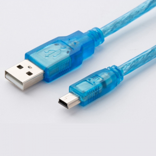 Cáp sạc usb ra mini usb xanh tốt - 30cm (hình thang)