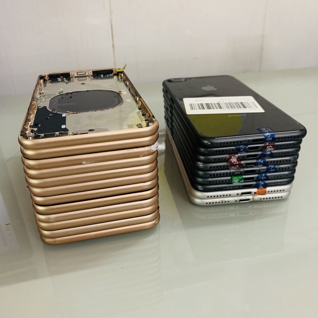 Vỏ zin tháo máy ip 8plus (màu vàng hồng, đen, trắng) 80%