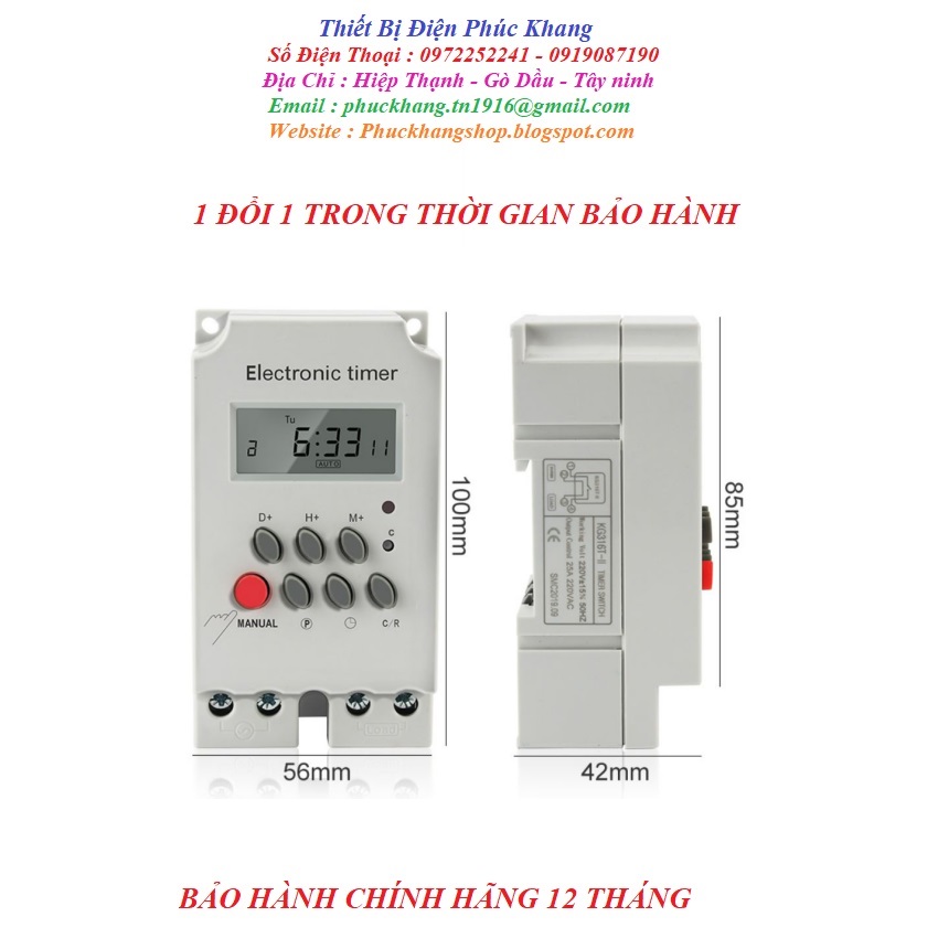 Timer hẹn giờ KG316T2. Rơle thời gian 24h