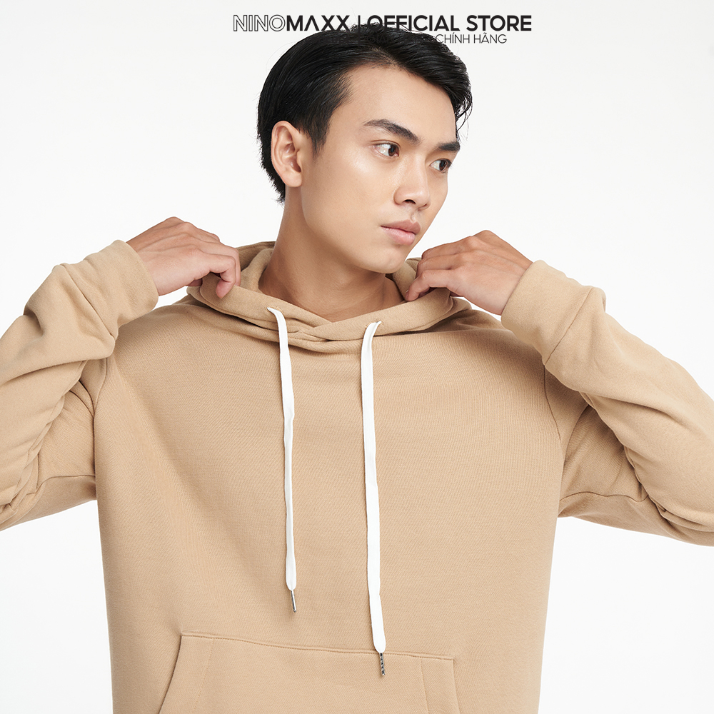 Áo Hoodies Nam Tay Dài Chất Liệu Cotton NINOMAXX 2204006