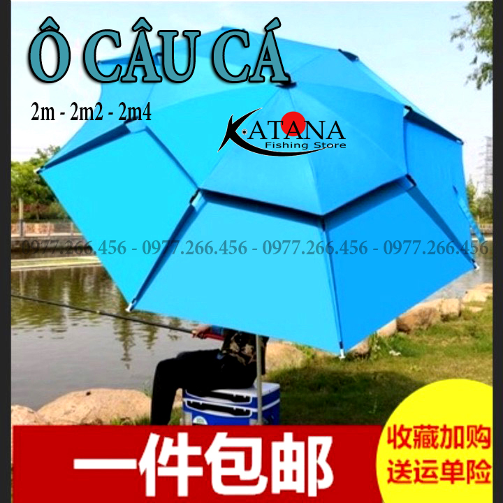 Ô câu cá - che nắng, mưa, dã ngoại 2 tầng cao cấp - 2m 2m2 2m4