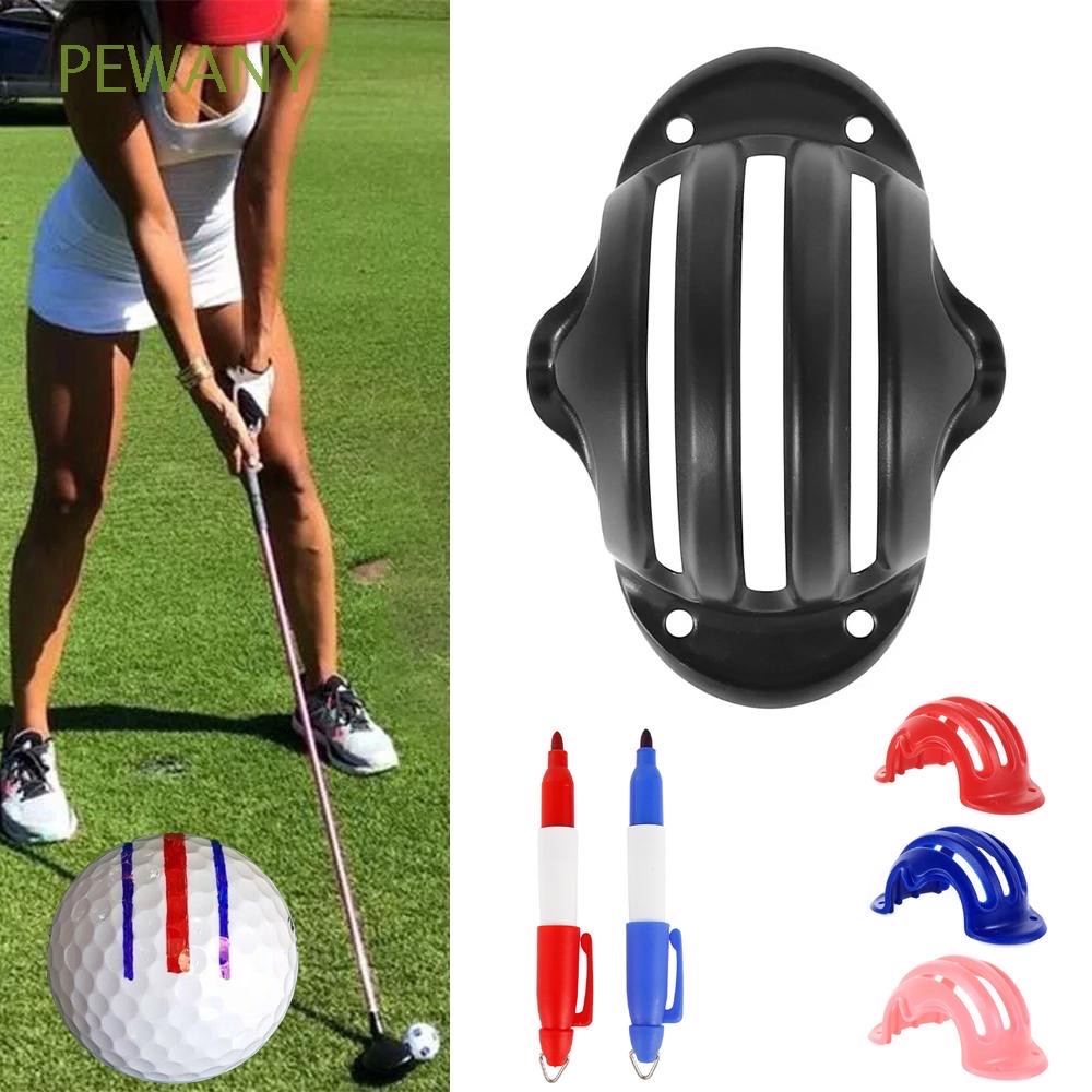 [New] Dụng cụ kẻ line bóng golf, hai màu ba vạch