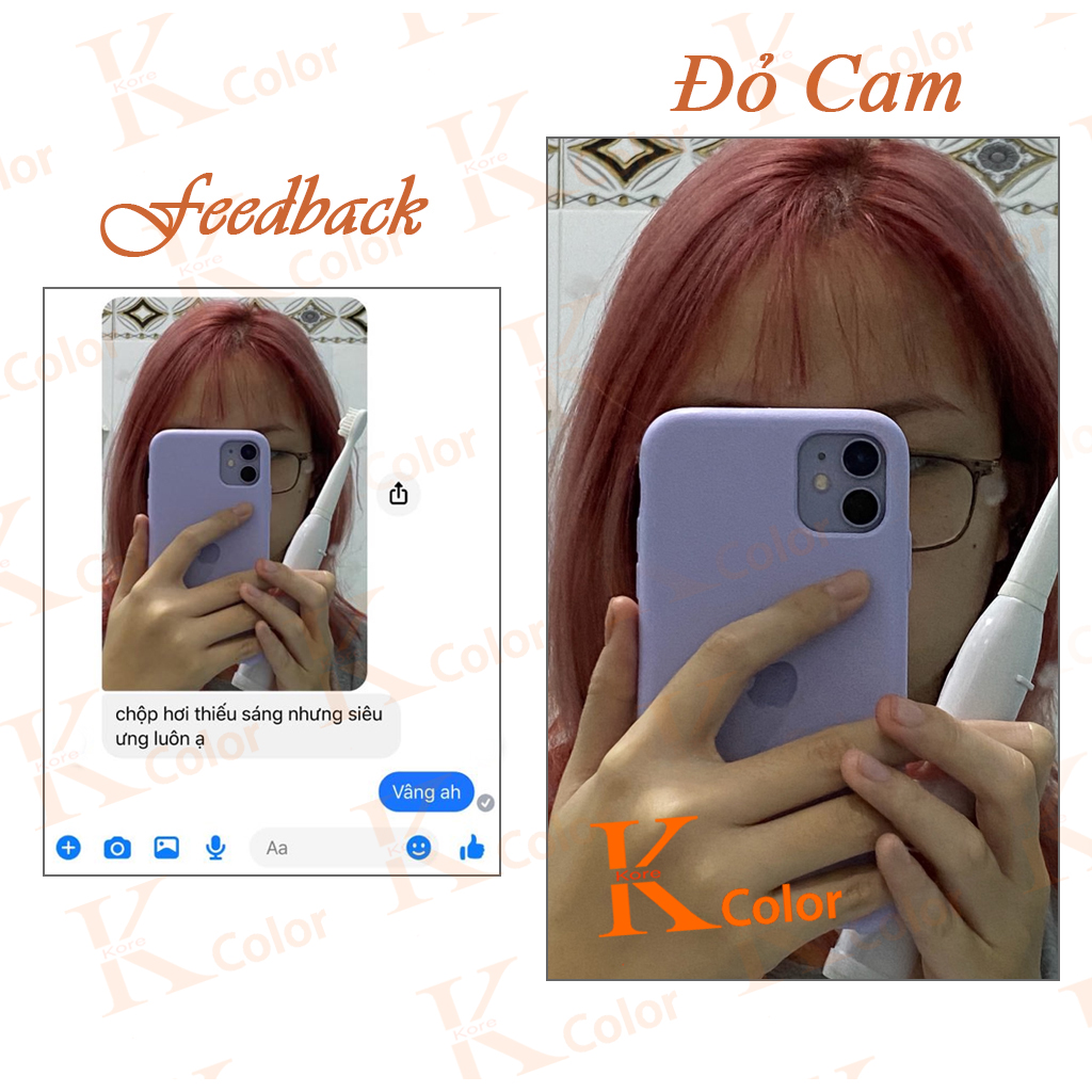 Thuốc nhuộm tóc ĐỎ CAM - ORANGE RED Kcolor