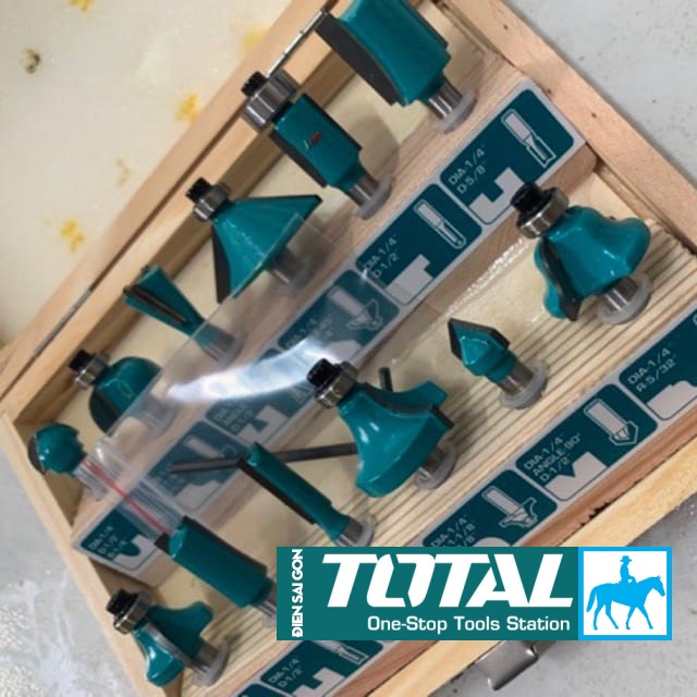 Bộ 12 mũi phay gỗ 6mm INGCO AKRT12141