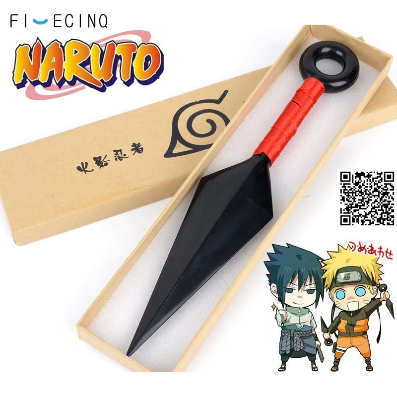 1439 Mô hình Phi Tiêu A Băng đỏ kunai Shuriken trong Anime Naruto hỏa quốc làng lá Ninja