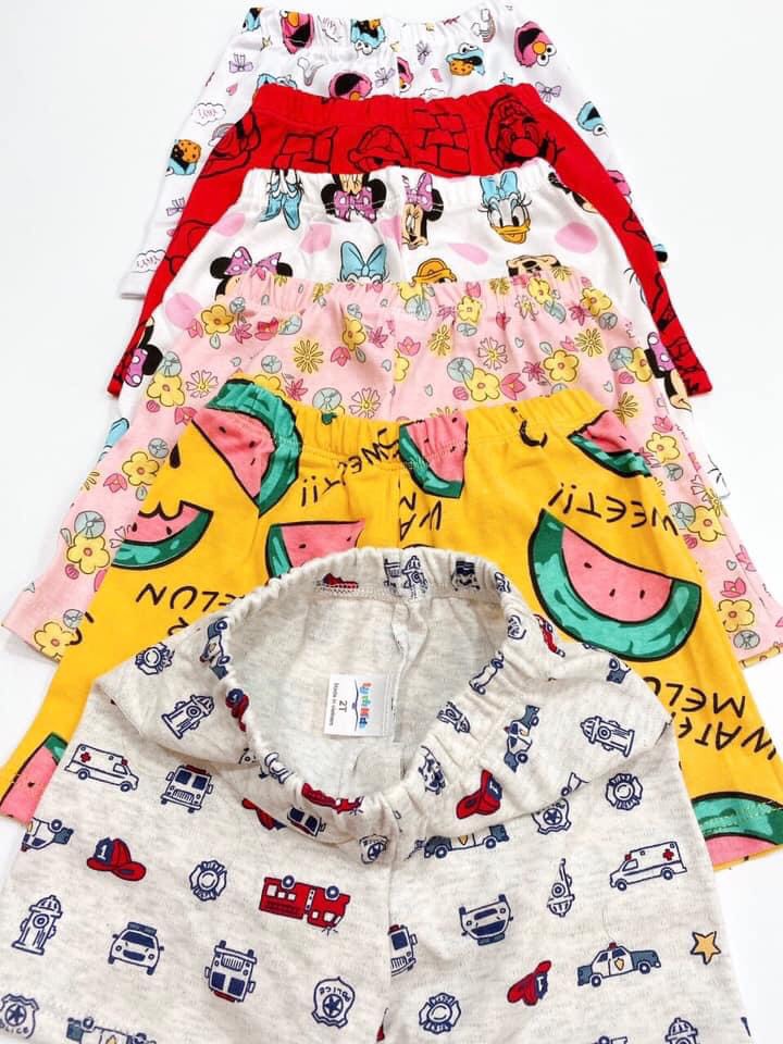 Combo 10 quần đùi cotton bozip cho bé